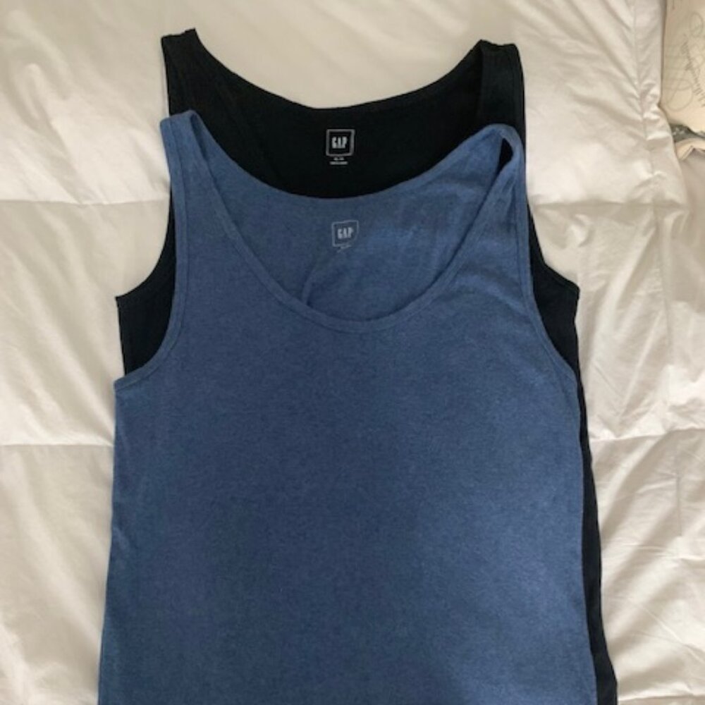 Two very soft 100% cotton tank tops, tags attached uncut